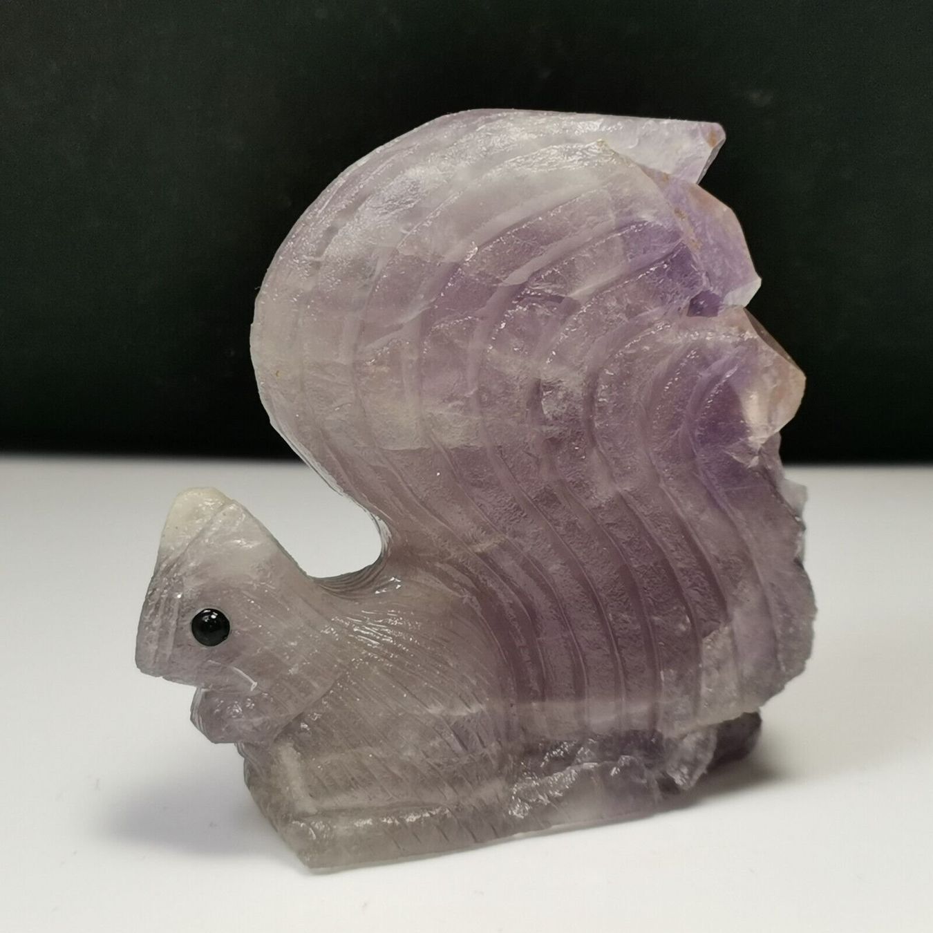 Mineralien & Heilsteine: Lila Eichhörnchen Statue Amethyst Stein Ecureuil Améthyste – Neu (gemäss Beschreibung) aus Prilly von ilyria73 6