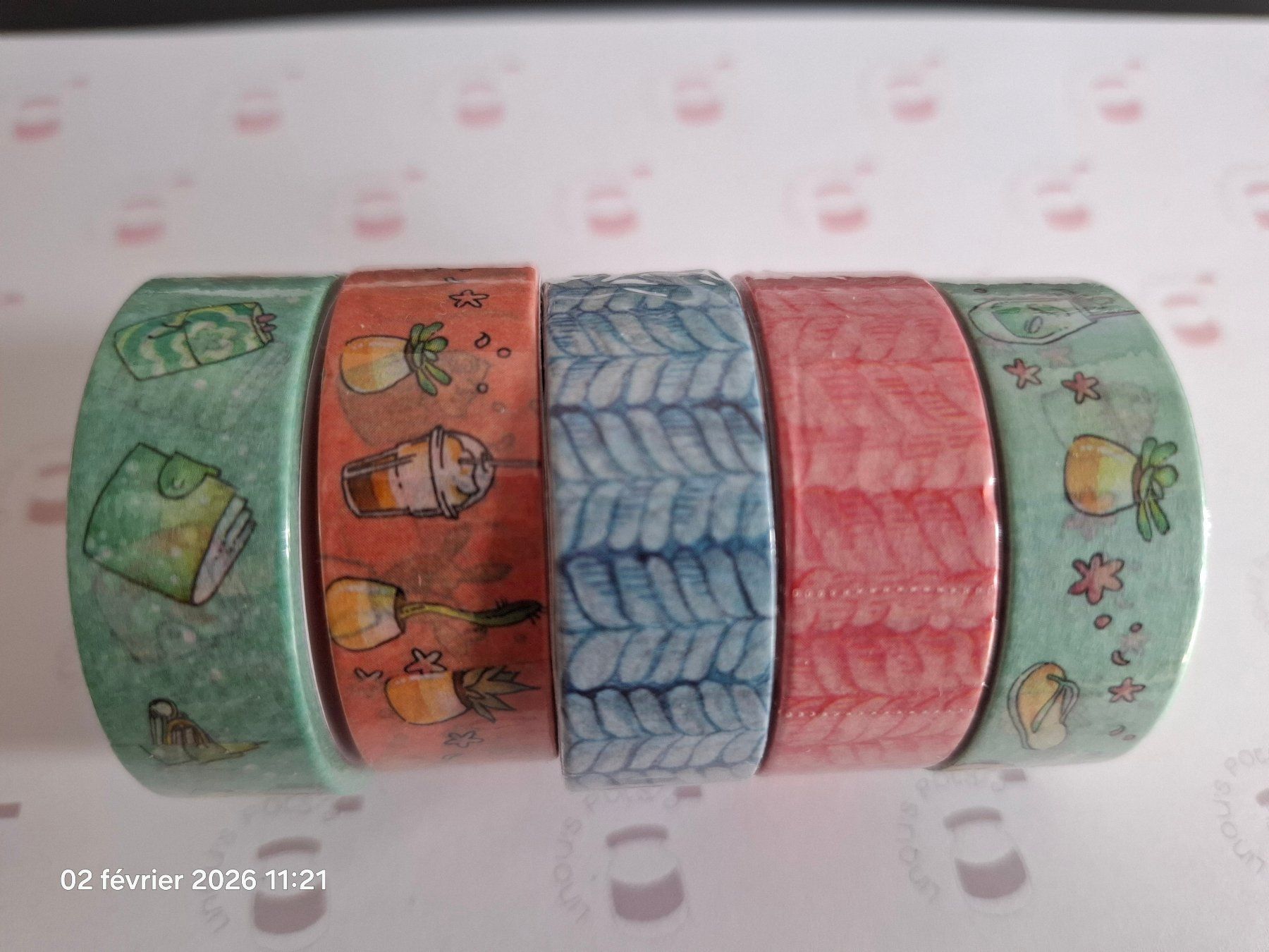 Aufkleber: 5 washi tape 15mmx10m – Neu und originalverpackt aus Yverdon-les-Bains von Dan00 1