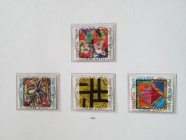 1991 Pro Patria Satz Ersttag Vollstempel mit Gummi