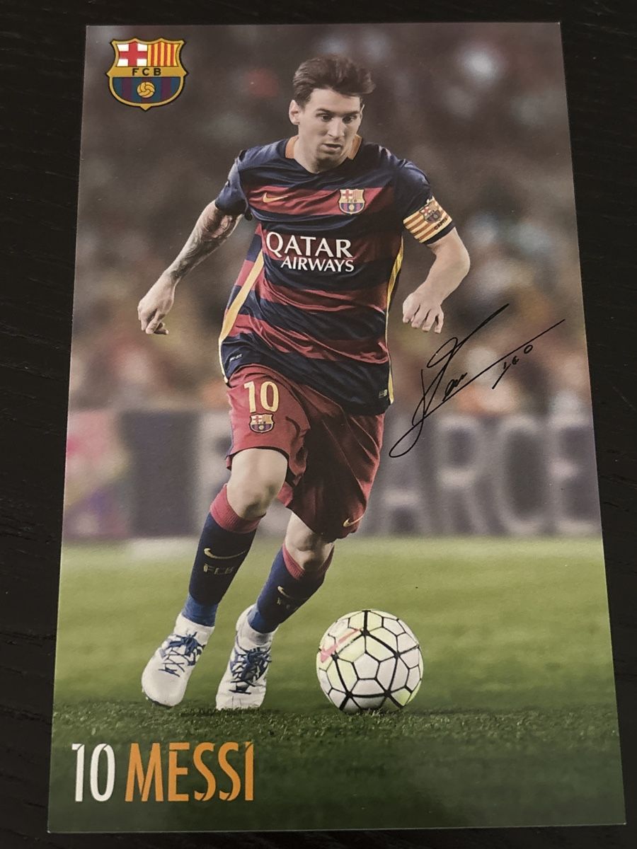 Autogramme: Druck Autogrammkarte Lionel Messi Barça – Neu (gemäss Beschreibung) aus Uetendorf von hoisle