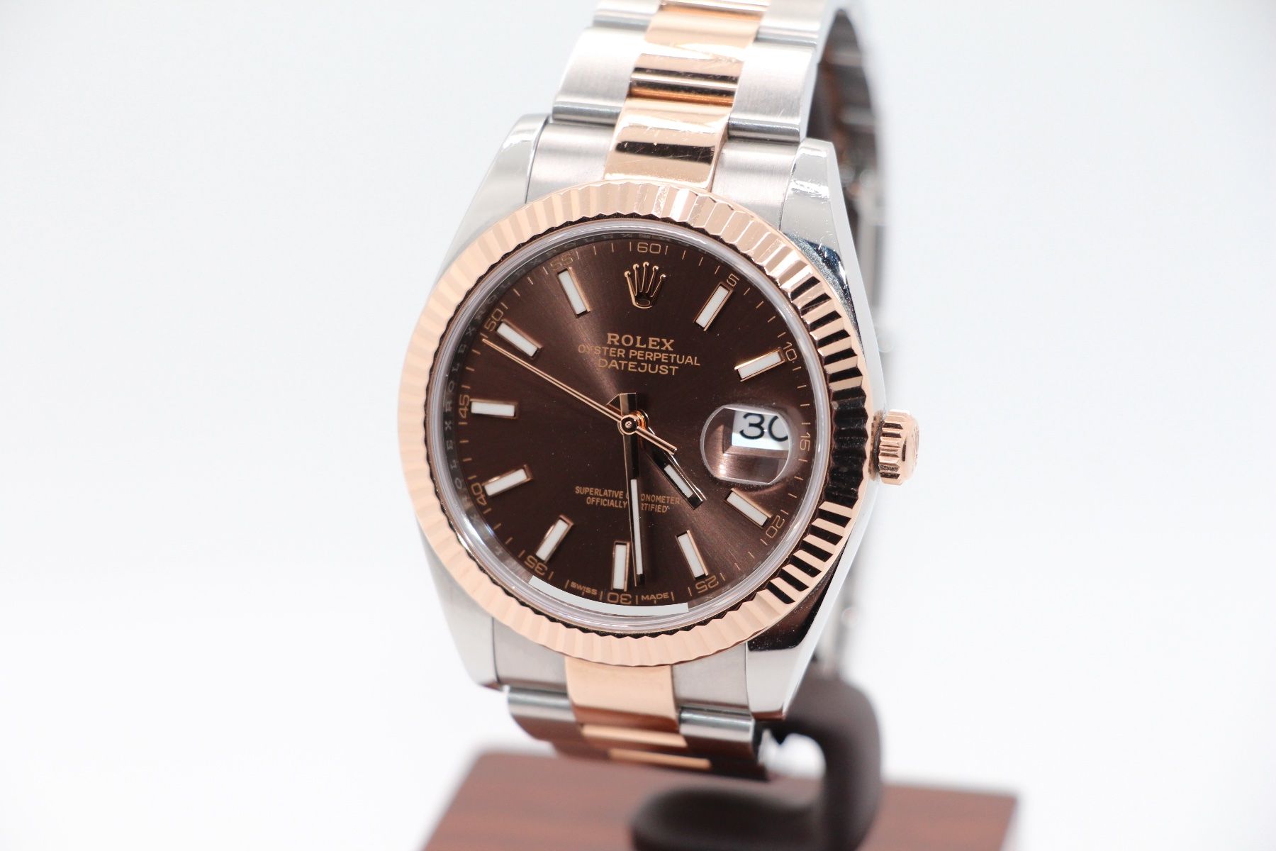 Rolex Orologi: Rolex Datejust 41 Stahl/Everose Chocolate Ref. 126331 – Usato da Zug venduto da eMDi_Collection