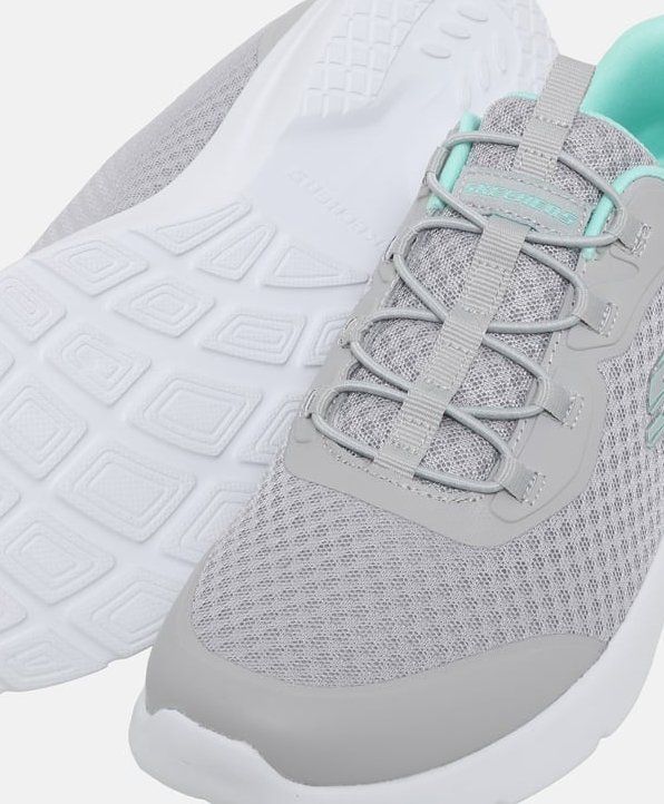 Skechers Damenschuhe: SKECHERS Dynamight 2.0 Social Orbit Sneaker 38.5 Grau Aqua – Neu und originalverpackt aus Suhr von Juvelia 2