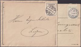 1923+33, FZ1+3 (Franco-Zettel) von ZÜRICH & LUZERN, selten!