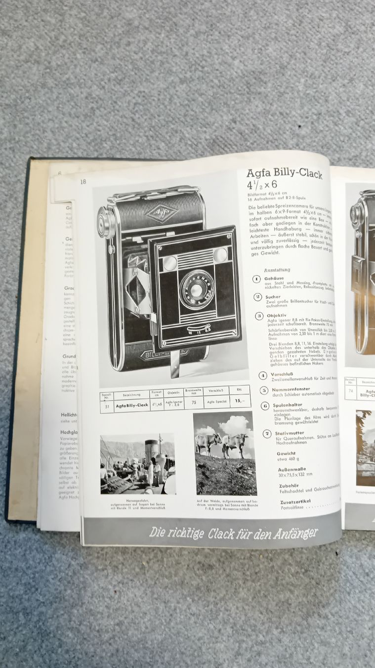 Documenti: AGFA Hauptkatalog 1939, 100 Seiten – Usato da Murten venduto da fotorothen 1