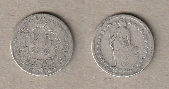 Toutes les monnaies: 1/2 Franken 1882 – D'occasion à Allschwil par Coinfreak