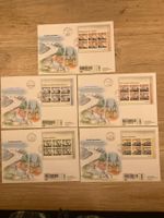1096-1100 UNESCO Werbe Schweiz: FDC 5 Kleinbogen Kat. 250.-