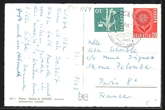 Cartoline postali: St. Cergue, Hotel-Cafe-Restaurant und Ge – Usato da Berlin venduto da bartko-reher 1