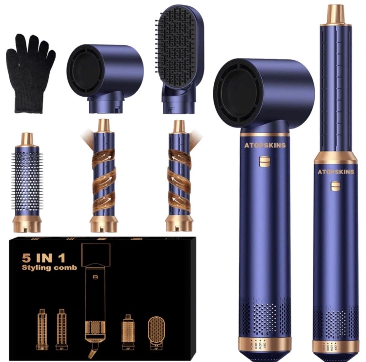 Föhn: Atopskins 5 in 1 Haarstyler Set – Neu und originalverpackt aus Emmenbrücke von ShopDirect