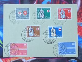 CL33 Document + Timbre Suisse 1955