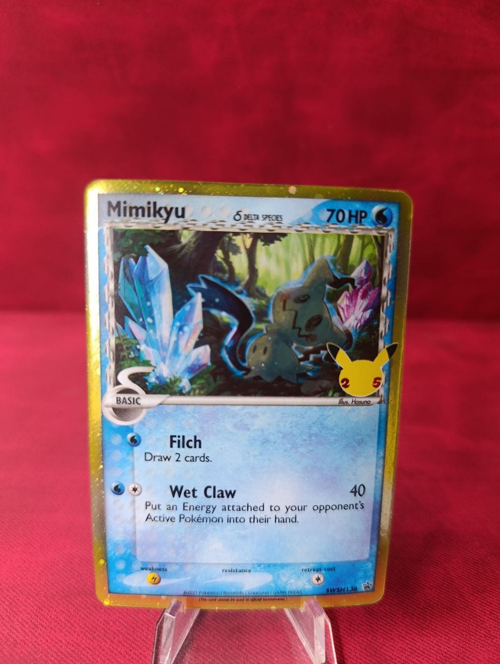 Pokémon Carte collezionabili: Carte Pokémon Mimikyu Sword Shield Promo – Usato da Yverdon-les-Bains venduto da cashkiller 1