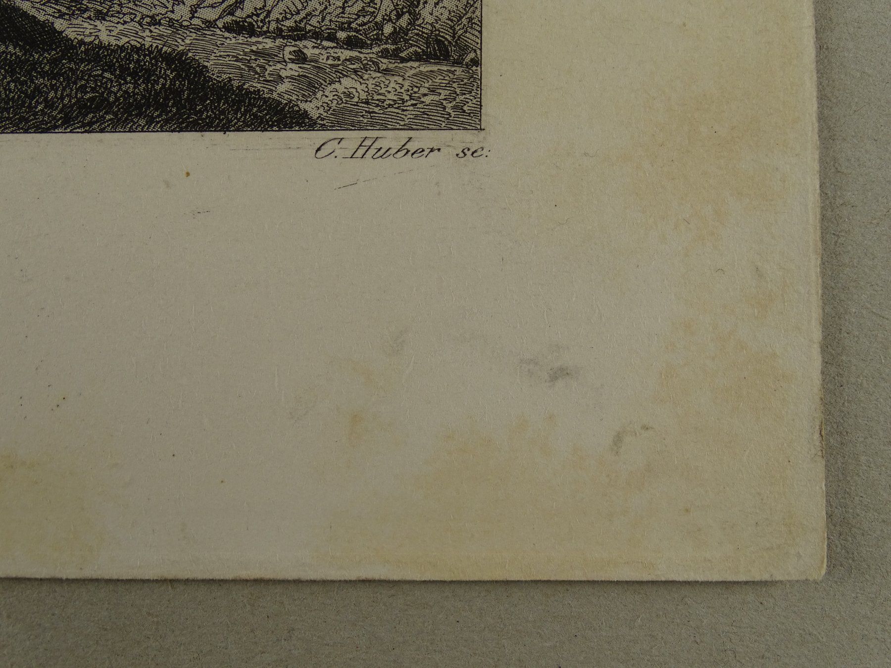 Gravures: ZERMATT, AQUATINTA 1865 – D'occasion à Grüningen par Kartensammler 5