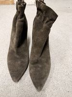 ASH Suede Ankle Boots ? Dunkeloliv, Grösse 39