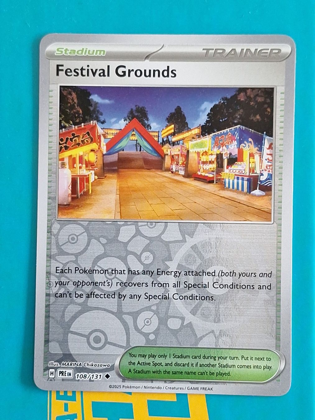 Pokémon Cartes à collectionner: Festival Grounds - Reverse Holo - Prismatic Evolution #1.6 – D'occasion à Altstätten SG par GGsGameshop