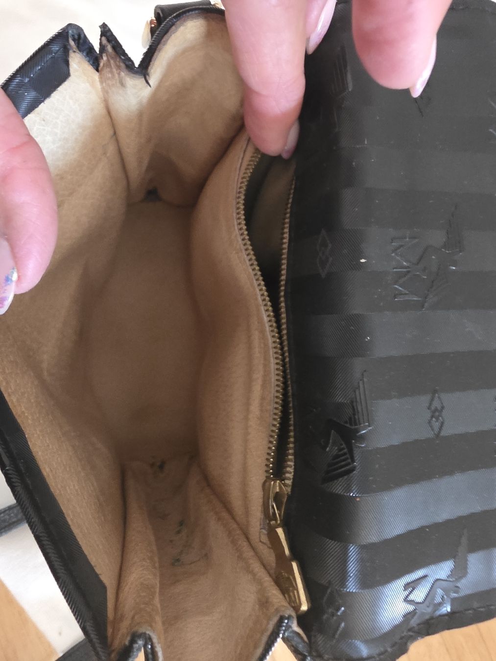 Maison Mollerus Borse da donna: Tasche Maison Mollerus Suisse schwarz mit Logo – Usato da Laufenburg venduto da may_r2st 5