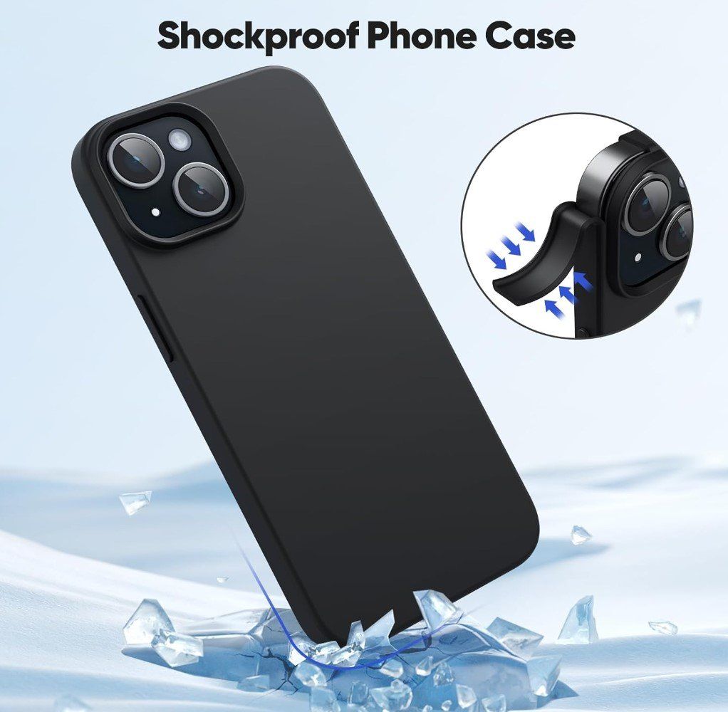 Cover & Protezioni schermo: iPhone 15 Plus Soft Touch Silikon Case Hülle - schwarz – Nuovo e nell'imballaggio originale da Rorschacherberg venduto da elektrofreak 4