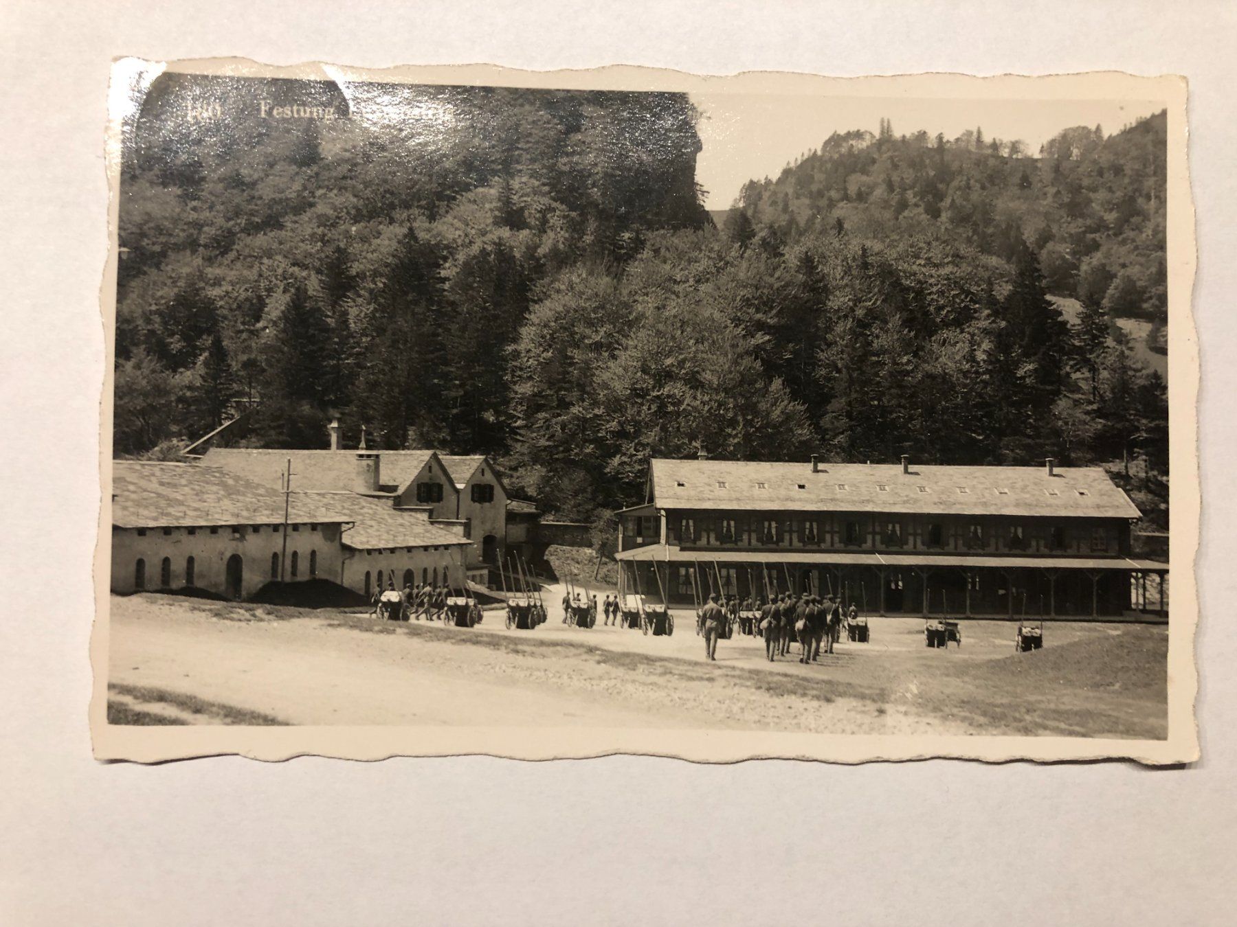 Ansichtskarten: Alte Ansichtskarte Festung Luziensteig 1934 – Gebraucht aus Pfäffikon ZH von Waltoversand