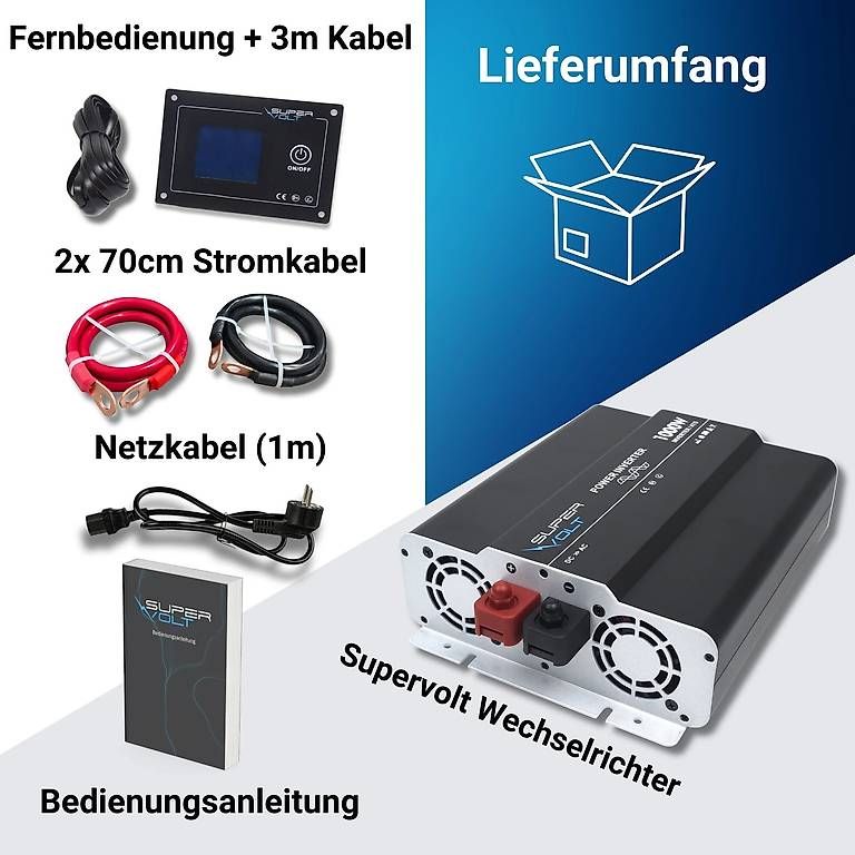Inverter: Supervolt 12V 1000W Wechselrichter – Usato da Bülach venduto da CAMPTIVITY 8