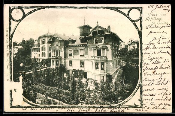 Ansichtskarten: AK St. Gallen, Hotel Apfelberg – Gebraucht aus Berlin von bartko-reher