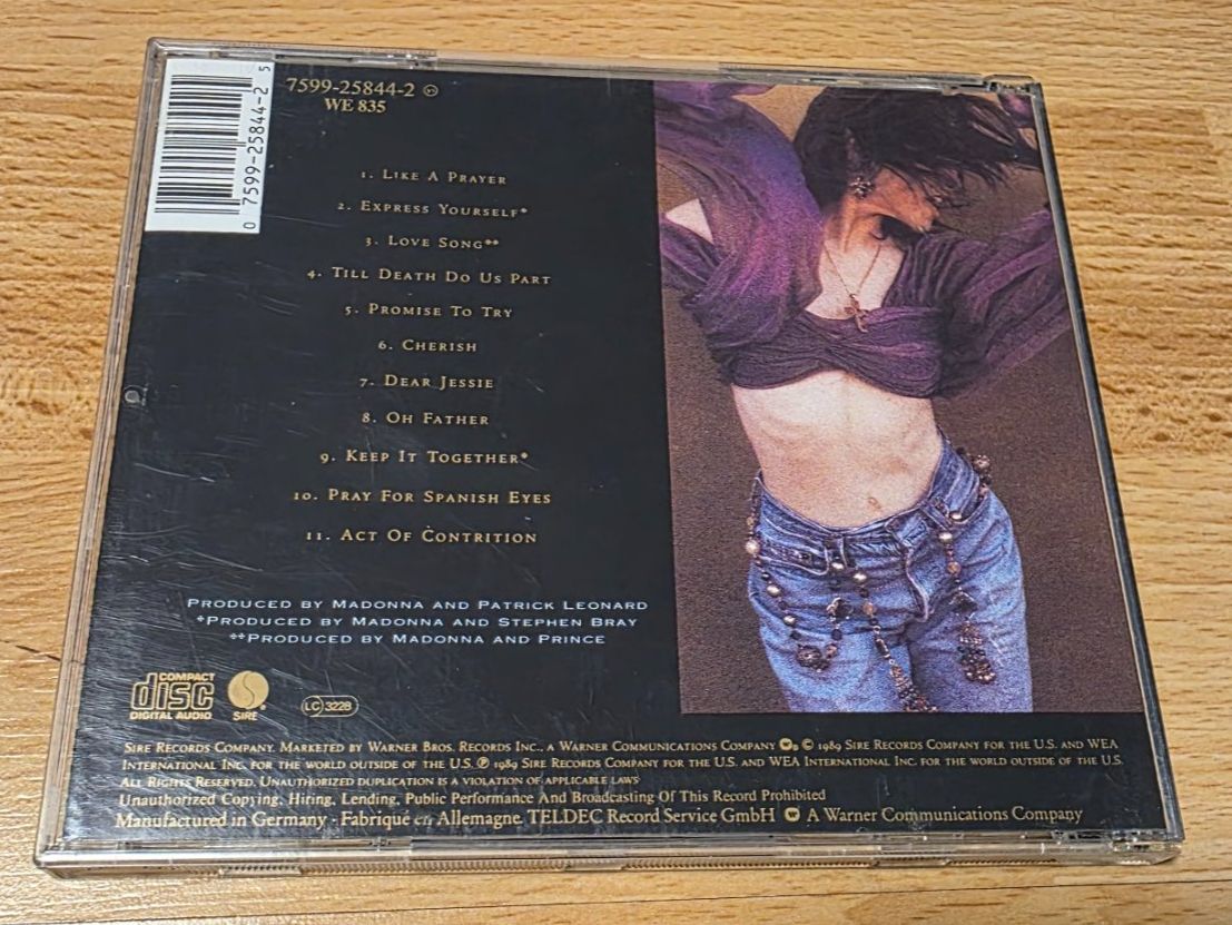 CD: Madonna - Like a Prayer CD – Usato da Niederbipp venduto da Tamara15101995 1