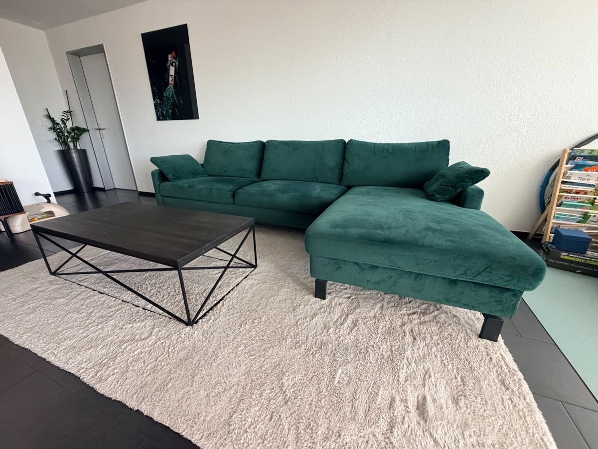 Divani: Samtsofa dunkelgrün – Usato da Solothurn venduto da neno_ 5