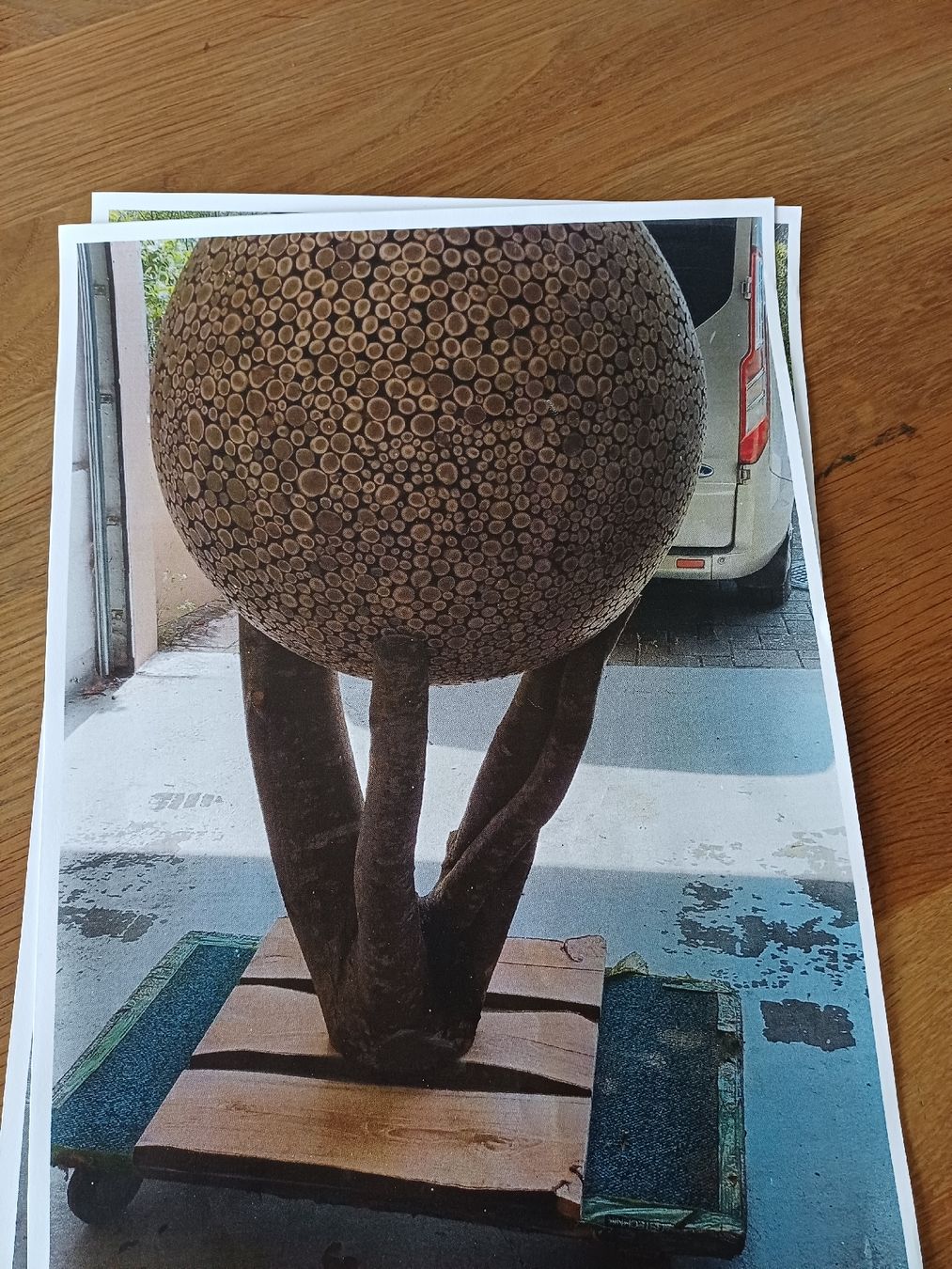 Einzigartige Deko: Holzkugel-Skulptur zu verkaufen! (Gebraucht) in Zuckenriet für CHF 4600 – nur Abholung auf Ricardo kaufen