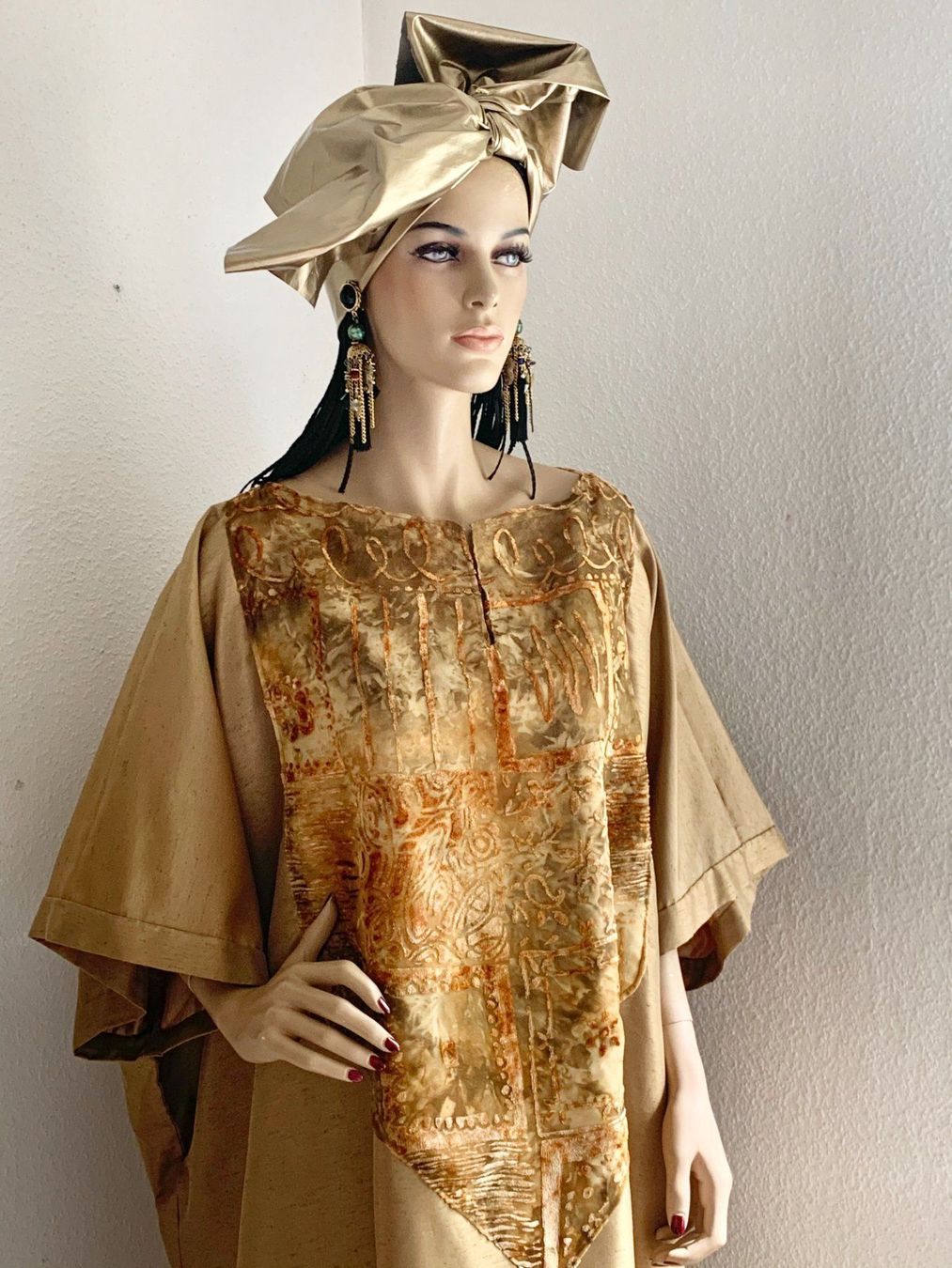 Vestiti: Afrikanisches Gewand mit Turban – Usato da Kloten venduto da Nephty 2