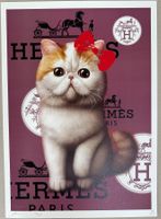 Death: Hermes Crazy Cat, POP Art, signiert 84/100