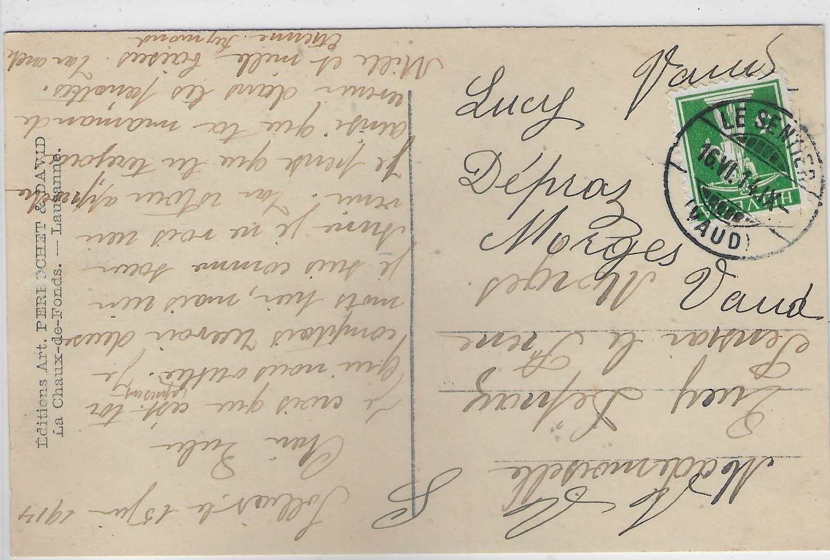 Cartoline postali: Le Solliat - Vue generale – Usato da Ettingen venduto da Kartenplanet 1