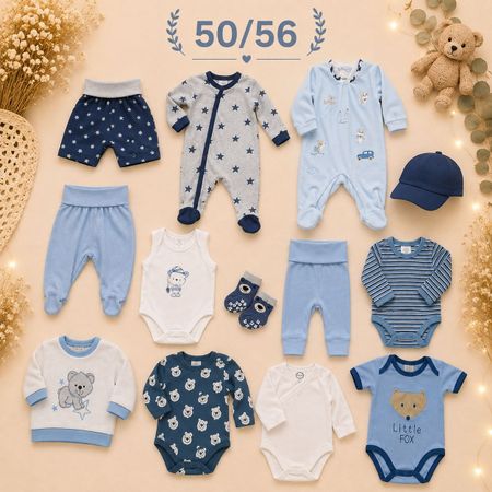 Babykleidung Set 50/56 Neuwertig blau