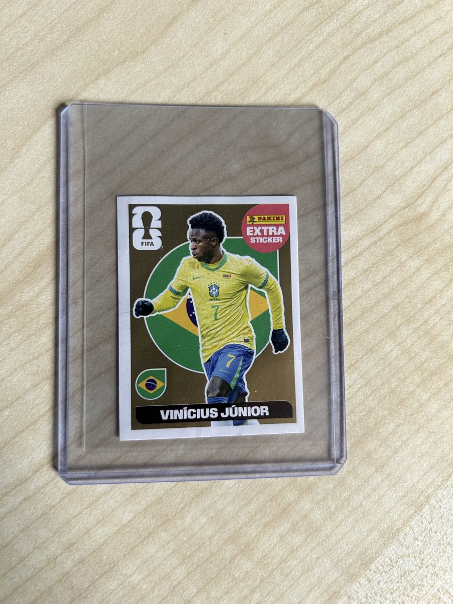 Panini Carte collezionabili: Vinicius Junior extra sticker gold – Nuovo (secondo la descrizione) da Köniz venduto da Elbofeton