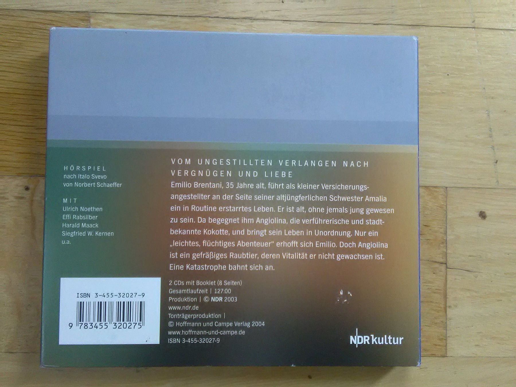Audiolibri: Senilità - (Italo Devo) – Usato da St.Galllen venduto da elkaphone 5