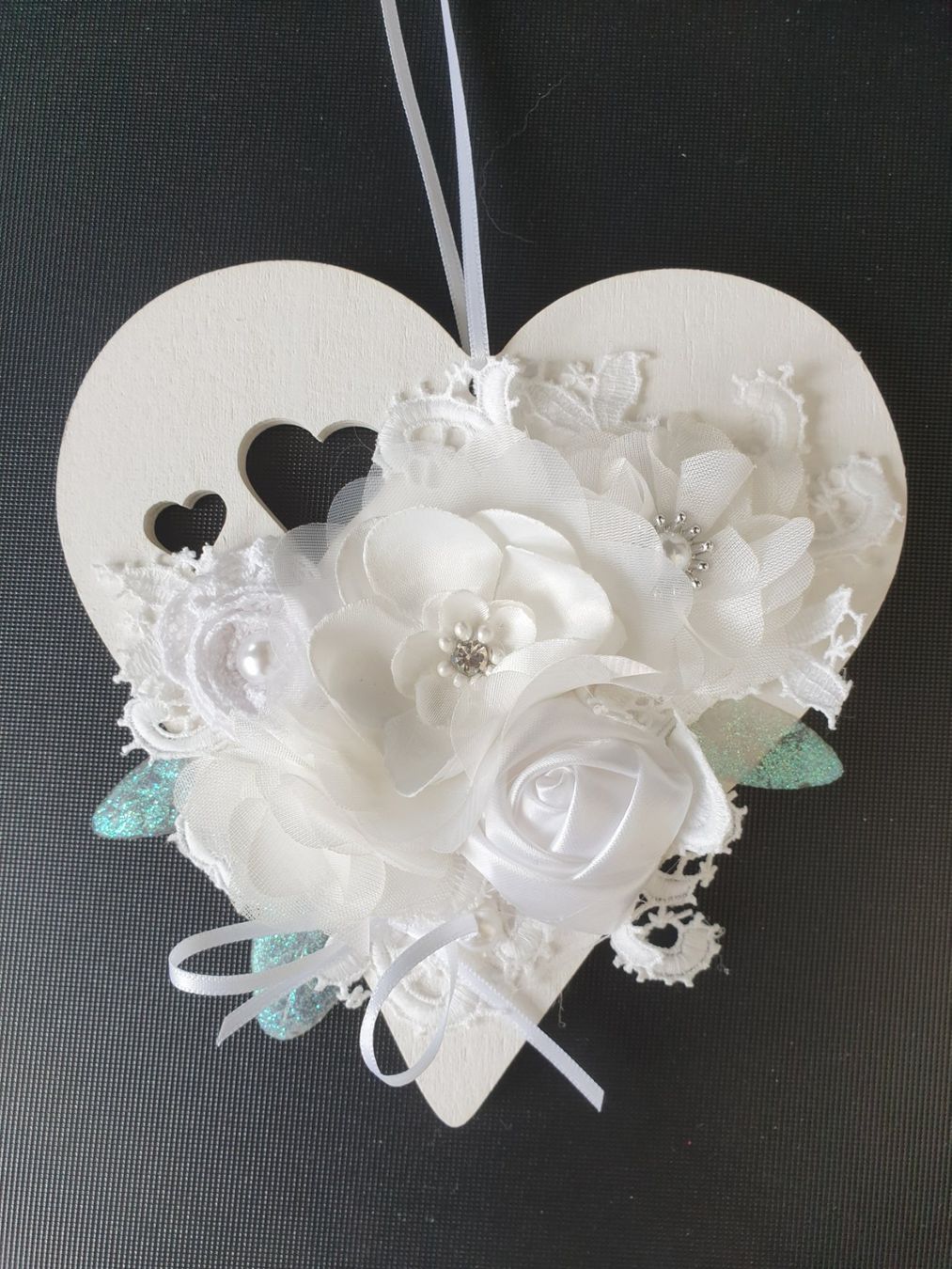 Tutte le decorazioni: Geschenk Herz Deko Shabby Chic Spitze Muttertag Geburtstag – Nuovo e nell'imballaggio originale da Gossau ZH venduto da Goes05