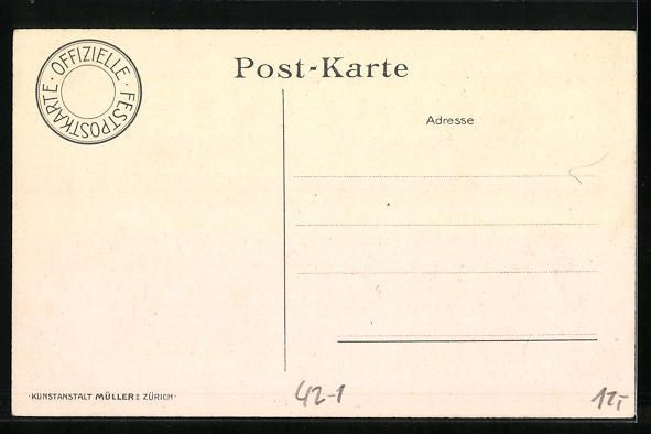Cartoline postali: Zürich, Eidgenössisches Schützenfest  – Usato da Berlin venduto da bartko-reher 1