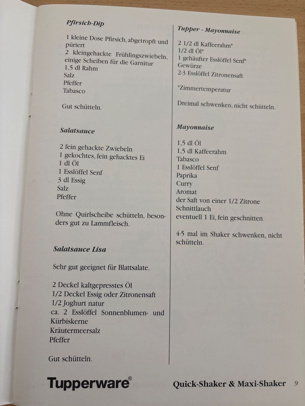 Bücher: Tupperware REZEPT-BROSCHÜRE – Gebraucht aus Ibach von lisch3 2