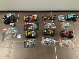 Tolles riesiges Lego Technic Set 7 Fahrzeuge