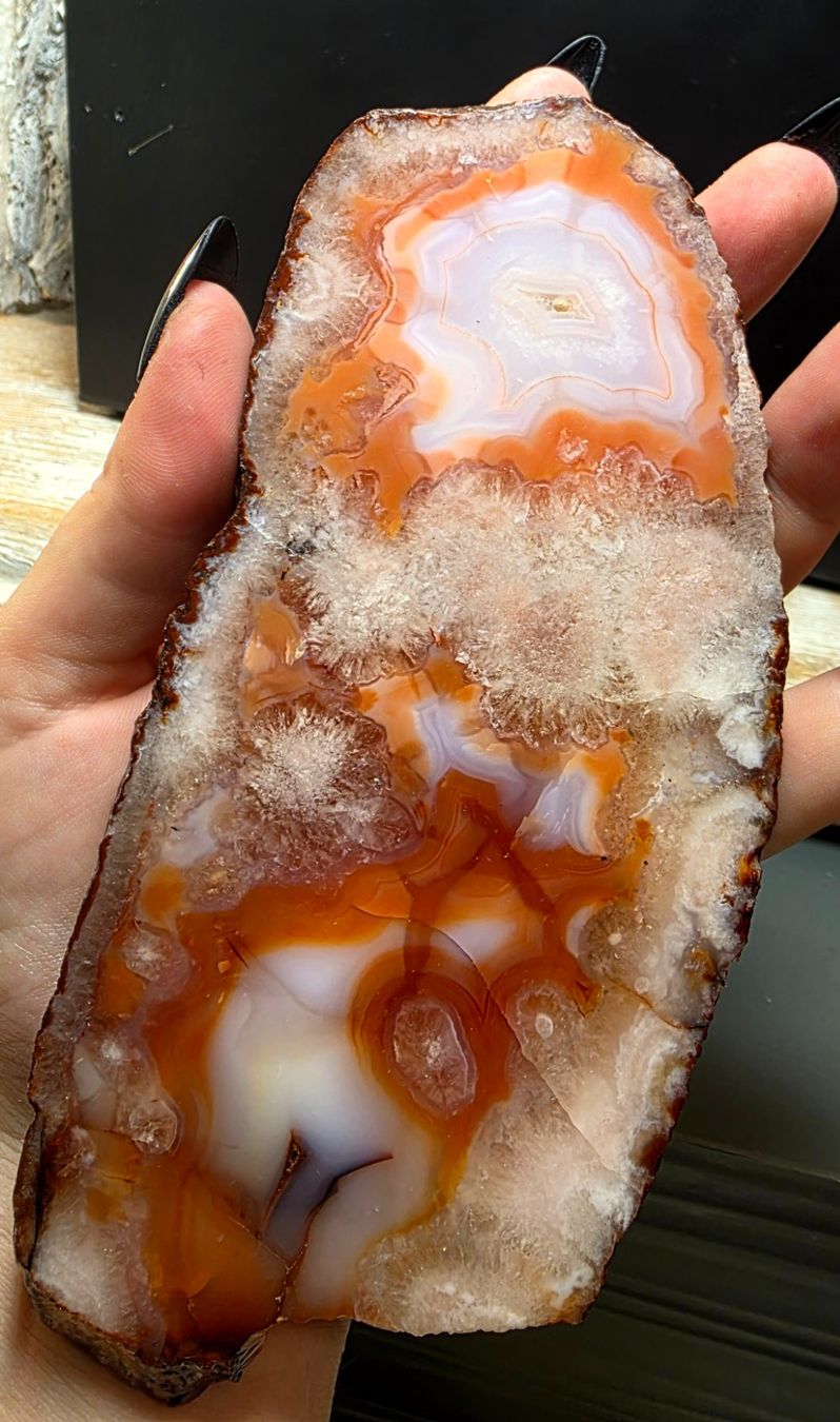 Mineralien & Heilsteine: Schöne Karneol Achat Scheibe 215g – Neu (gemäss Beschreibung) aus Matzingen von Shay_Crystalz