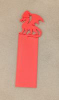 Christmas Dragon Bookmark 3D Printed Red Book Marker
