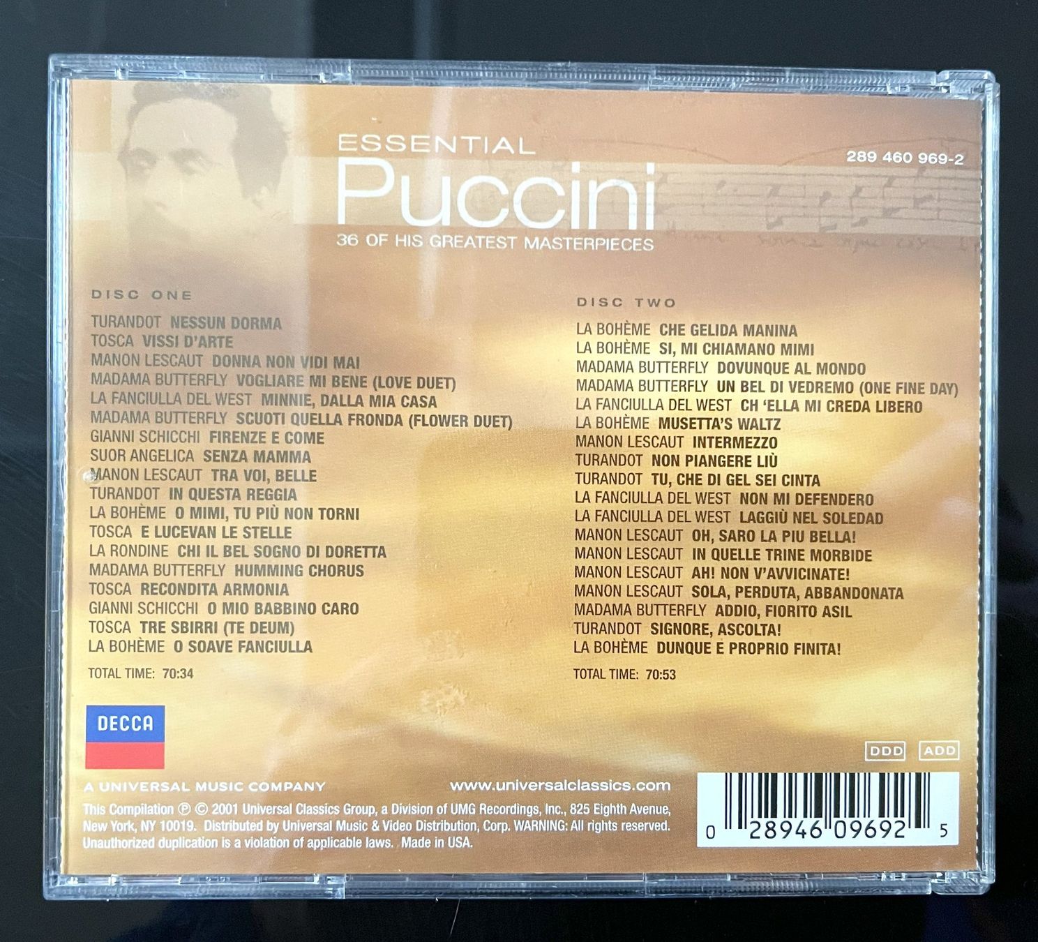 CD: ESSENTIAL PUCCINI CD – Usato da Oftringen venduto da Vucki 1