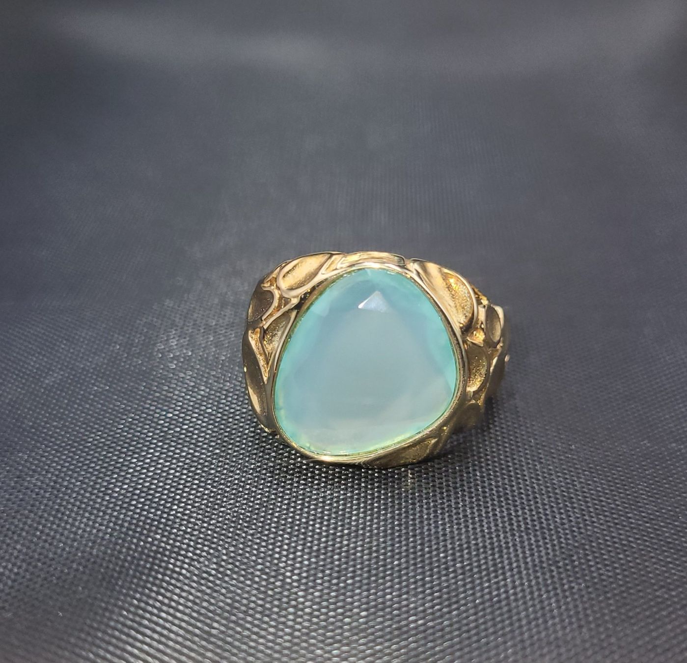 Anelli: 375 Vintage Massiv Gold Ring Mit Stein – Usato da Wald ZH venduto da Dasilver 5