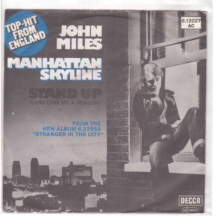 Vinyles: John Miles  --  Manhattan Skyline   Single7 – D'occasion à Rheinau par asteng