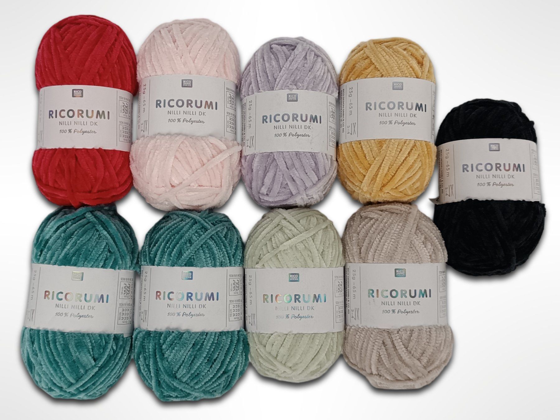Wolle: RICO DESIGN flauschiges Garn gemischt 9 Stk. – Neu (gemäss Beschreibung) aus Suhr von Restwert_Suhr