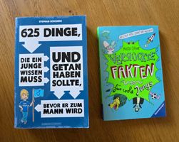2x Bücher für Jungs "625 Dinge ..." + " Verrückt Fakten ..."