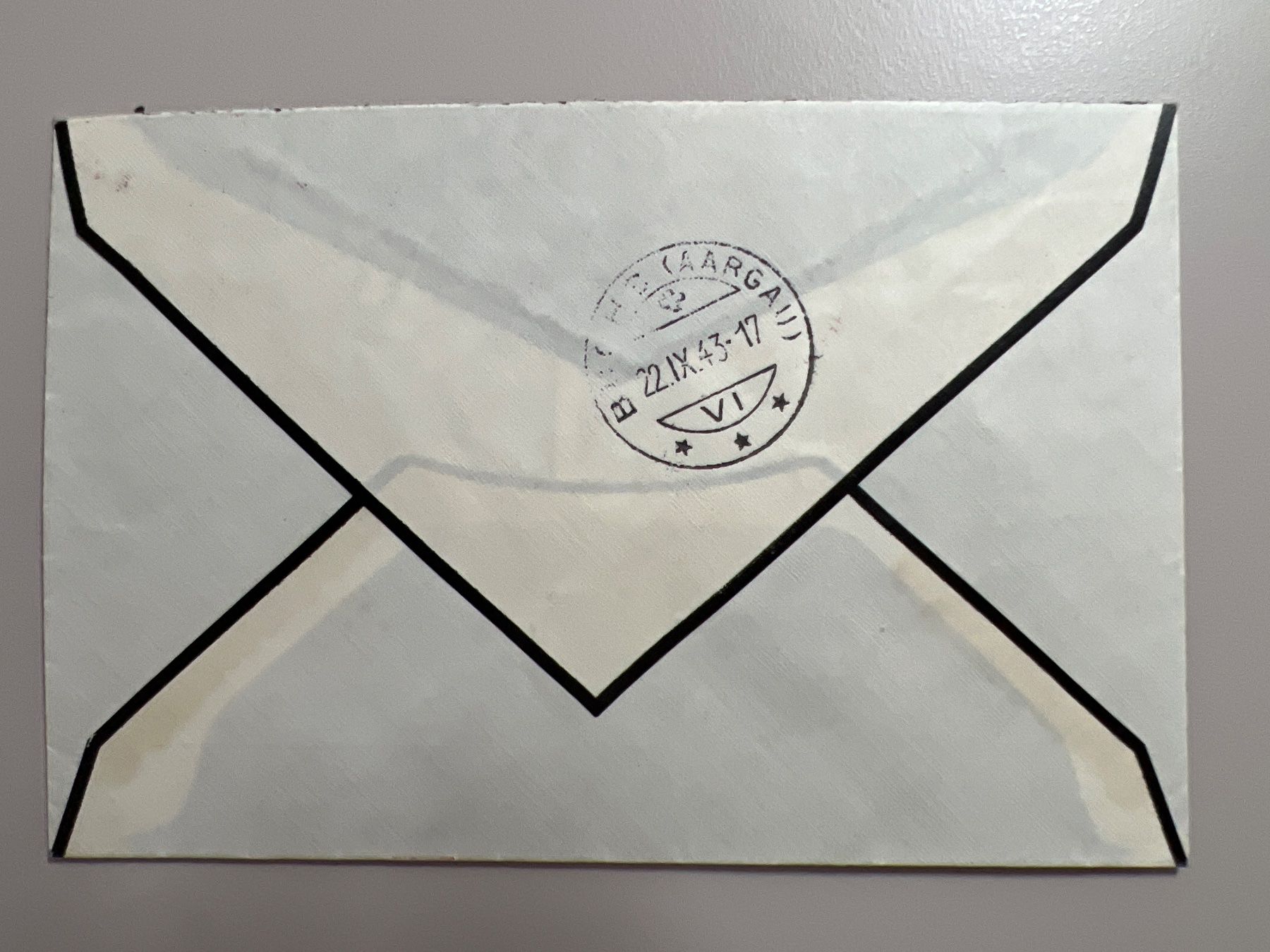 Tutti i francobolli: 1943 GEPH Genf Einges. Brief mit W9 halber Aarauer Block – Usato da Buchrain venduto da Bonoli 1