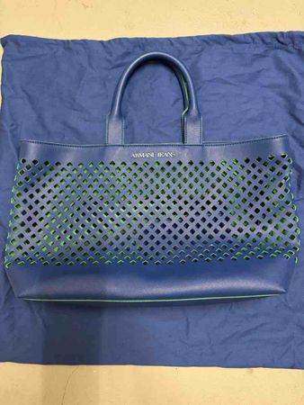 Armani Tasche blau perforiert