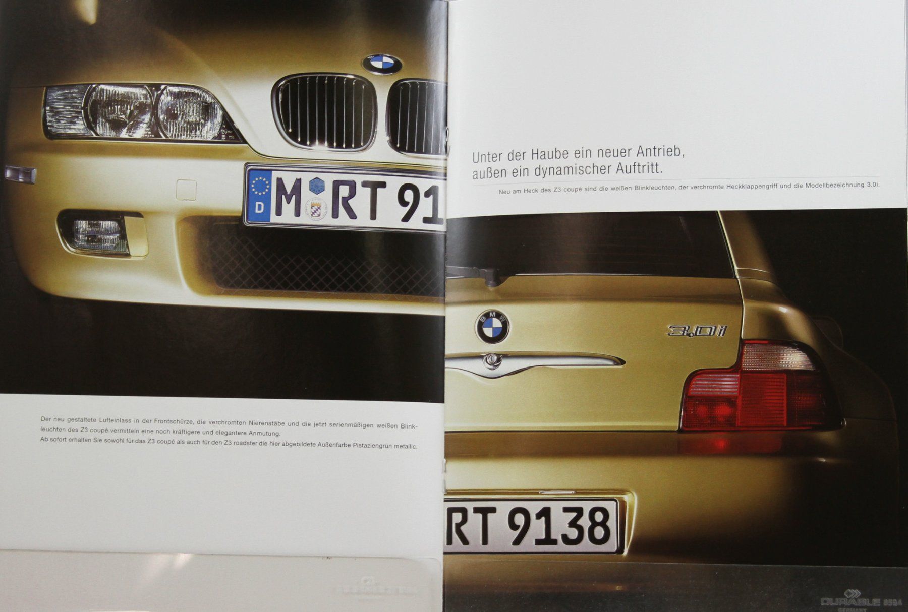 BMW Documenti: PROSPEKT | Z3 BMW-CPÉ/ROADSTER - TYP E36/7-E36/8  | AB 2000 – Usato da Unterägeri venduto da Isha04 3