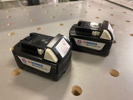 2x Berner BBP 18 V 5Ah Akku ab 1.-