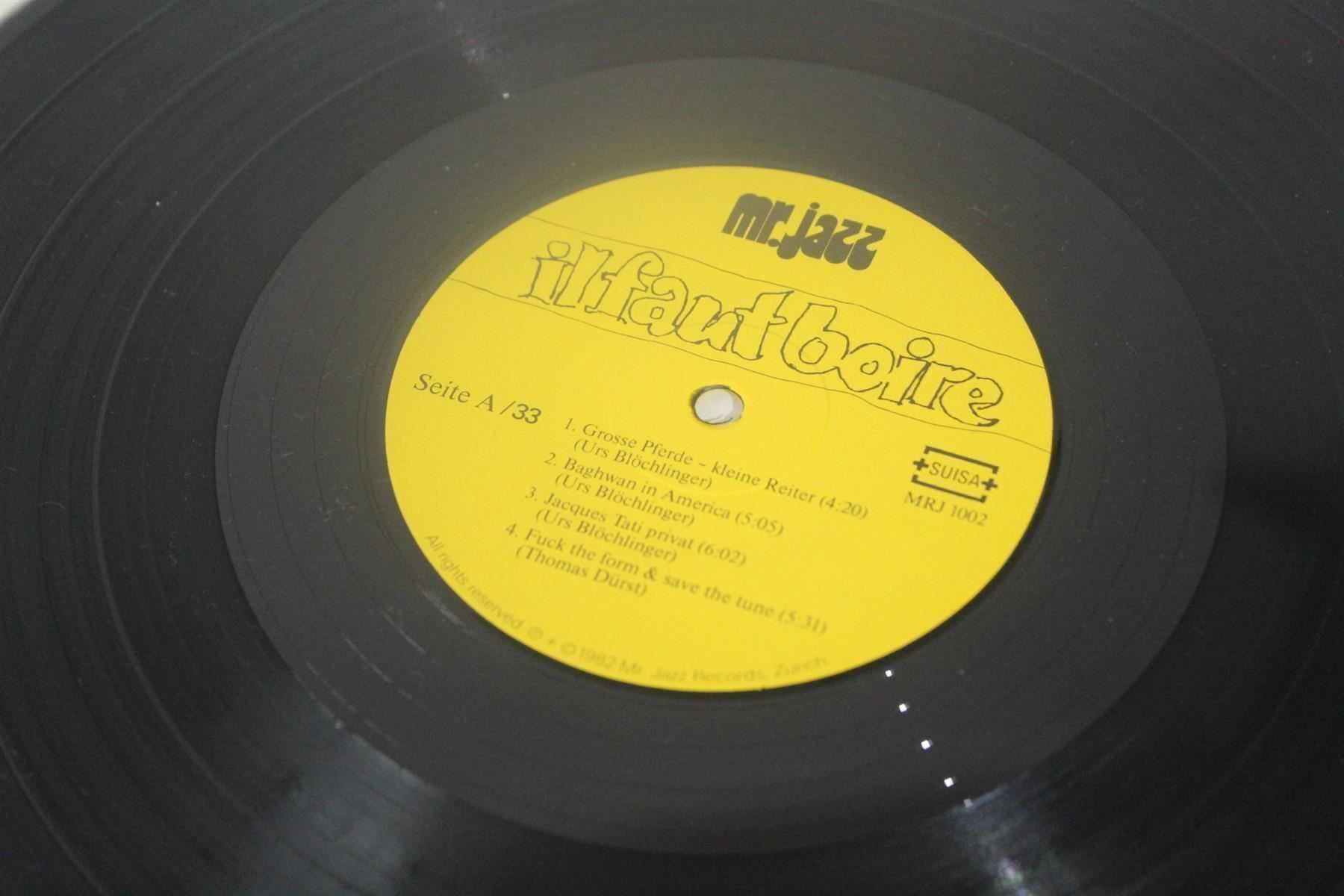 Schallplatten: URS BLÖCHLINGER/THOMAS DÜRST: Il Faut B. – Gebraucht aus Bern von vinyl-heaven 8