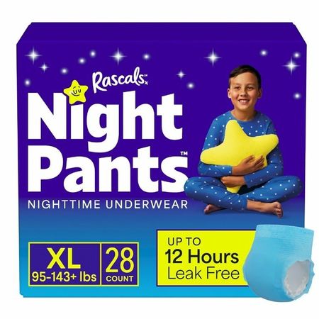 Rascals Boys Night Pants Pyjama Pants,XL,43-64Kg,28Stk