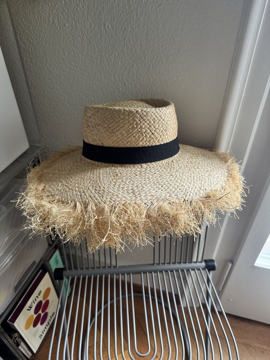 Chapeaux, bonnets & casquettes: Stylish raffia beach hat  – D'occasion à Zürich par kri_zhv2 1