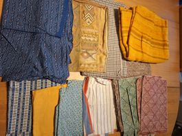 Grosses Stoffpaket: Baumwolle, Leinen, etc.!